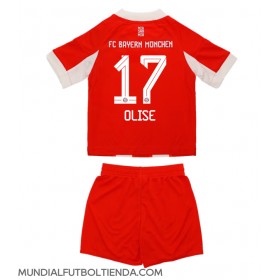 Camiseta Bayern Munich Michael Olise #17 Primera Equipación Replica 2025-26 para niños mangas cortas (+ Pantalones cortos)